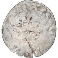 France, Charles IV, Double Parisis, 1323-1328, Billon, B+, Duplessy:244b - 1322-1328 Charles IV Le Bel