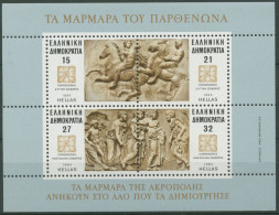 Griechenland 1984 Marmorrelief Aus Dem Parthenon Block 4 Postfrisch (C30834) - Blokken & Velletjes