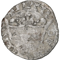 France, Charles IV, Double Parisis, 1323-1328, Billon, TB, Duplessy:244b - 1322-1328 Karl IV. Der Schöne