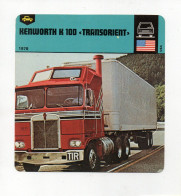 FICHE CAMION - KENWORTH K 100 "TRANSORIENT" - Camiones