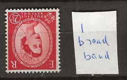 1960 MNH GB Phosphor Wmk Inverted SG 614-Wi ERROR 1 Broad Band Postfris** - Unused Stamps