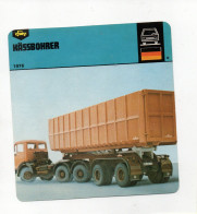 FICHE CAMION - KÄSSBOHRER - Camiones