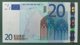 20 EURO SPAIN 2002 DUISENBERG M001A4 SC FDS UNC. PERFECT - 20 Euro