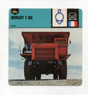 FICHE CAMION - BERLIET T 60 - Trucks