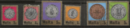 Malta 1972  Coins, Currency Conversion. Mi 439-444 Cancelled(o) - Malte