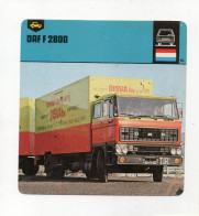 FICHE CAMION - DAF F 2800 - Vrachtwagens