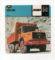 FICHE CAMION - UNIC 190 - Vrachtwagens