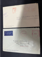 19-2-2024 (4 X 39) Australia Cover X 2 - 1950's (with Slogan Advertising) - Lettres & Documents