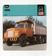 FICHE CAMION - MACK - LKW