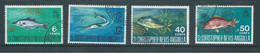 Saint Christopher Nevis Anguilla 1969 Fish Set Of 4 FU - San Cristóbal Y Nieves - Anguilla (...-1980)