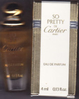 Miniature Vintage Parfum - Cartier - So Pretty - EDP - Pleine Avec Boite 4ml - Mignon Di Profumo Donna (con Box)