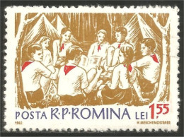 XW01-2229 Roumanie Scout Scoutisme Scoutism Pathfinder Reading Lecture Camping MH * Neuf - Used Stamps