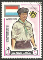 XW01-2219 Ajman Scout Scoutisme Scoutism Pathfinder Luxembourg - Used Stamps