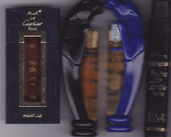 Lot 4 Miniature Vintage Parfum - Cartier -EDT + Parfum -description Ci Dessous - - Mignon Di Profumo Donna (senza Box)