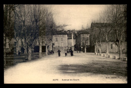 83 - AUPS - AVENUE DU COURS - Aups