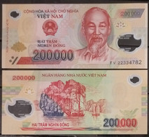 Vietnam Viet Nam 200000 200,000 Dong UNC Polymer Banknote Note Issued In 2022 - Pick # 123 - Vietnam