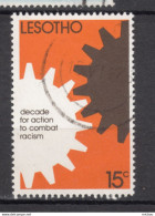 #35, Lesotho, Lutte Contre Le Racisme, Engrenage, Cogwheel, Combat Racism - Lesotho (1966-...)