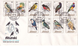 AITUTAKI 1984 BIRD SET FDC. - Aitutaki