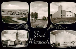 73878042 Bad Wurzach Panorama Im Ried Ev Kirche Kath Pfarrkirche Ev Kirche Inner - Bad Wurzach