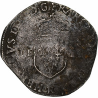 France, Henri IV, 1/4 Ecu, 1603, Villeneuve-lès-Avignon, 4th Type, Argent, TB - 1589-1610 Hendrik IV