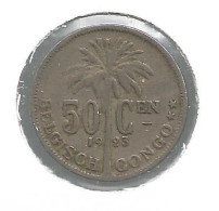 CONGO * ALBERT I * 50 Centiem 1923 Vlaams * Nr 12645 - 1910-1934: Albert I