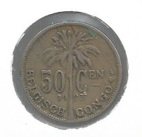 CONGO * ALBERT I * 50 Centiem 1923 Vlaams * Nr 12646 - 1910-1934: Albert I.