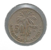 CONGO * ALBERT I * 50 Centiem 1924 Vlaams * Nr 12648 - 1910-1934: Albert I.