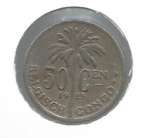 CONGO - ALBERT II * 50 Centiem 1925 Vlaams * Nr 12651 - 1910-1934: Albert I