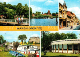 72687290 Waren Mueritz Kietzbr?cke Altstadt Lange Strasse MS Fontane Hafen Stein - Waren (Mueritz)