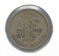 CONGO - ALBERT II * 50 Centiem 1927 Frans * Nr 12661 - 1910-1934: Albert I