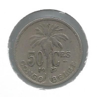 CONGO - ALBERT II * 50 Centiem 1929 Frans * 29 Over 27 * Nr 12670 - 1910-1934: Albert I.