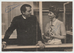 Dédicaces Jean DESSAILLY - Simone VALERE, Acteurs Cinéma, Comédiens, Autographe, Signature. - Schauspieler Und Komiker