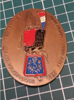 3 EME HUSSARDS, MEDAILLE DE MARCHE, VOLKSMARSCH PFORZHEIM 1980 (2) - Sonstige & Ohne Zuordnung