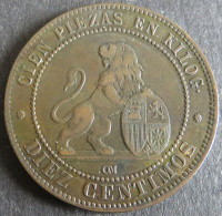 Münze Spanien Provisorische Regierung 10 Centimos 1870 Ss Schön: 143 - Otros & Sin Clasificación