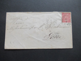 AD NDP Nr.4 EF Um 1868 Stempel K2 Hildesheim Und Ra2 Lehe / Absender Stempel C.H. Büttner Hildesheim - Covers & Documents