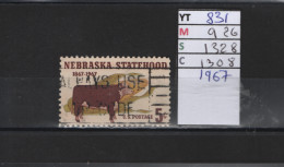 PRIX FIXE Obl  831 YT 926 MIC 1328 SCO 1308 GIB Nebraska Taureau 1967 Etats Unis  58A/12 - Used Stamps
