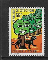 COTE D'IVOIRE 1976 PROTECTION DES FORETS  YVERT N°404 NEUF MNH** - Environment & Climate Protection