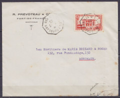 Martinique - Env. "R. Prévoteau & Cie Fort-de-France" Affr. N°144 Càd Ambulant Octogon. "COLON A BORDEAUX /7-7-1933/ LD  - Covers & Documents