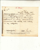 G.B. / Royal Navy / Ship Surgeons / Fitness Certificates - Non Classés