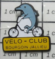 321 Pin's Pins / Beau Et Rare / SPORTS / CYCLISME VELO-CLUB BOURGOIN JALLIEU DAUPHIN - Cycling