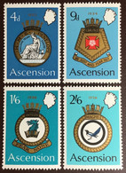 Ascension 1970 Royal Navy Crests 2nd Issue MNH - Ascension