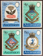 Ascension 1971 Naval Crests 3rd Issue MNH - Ascension