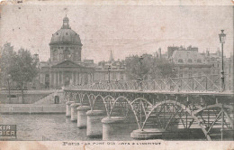 FRANCE - Paris - Vue Sur Le Pont Des Arts Et L'institut - Carte Postale Ancienne - Ponts