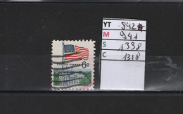 PRIX FIXE Obl  842 YT 941 MIC 1338 SCOT 1318 GIB Drapeau Maison Blanche 1968 Etats Unis  58A/12 - Gebraucht