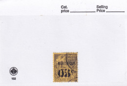 Variété Colonies Françaises Martinique Type Alphée Dubois N° 13 Oblitéré - Used Stamps