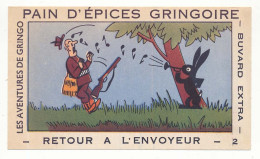 Buvard 17.5 X 10.5 Pain D'épices GRINGOIRE Les Aventures De Gringo Retour à L'envoyeur 2 - Gingerbread