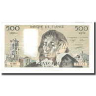 France, 500 Francs, Pascal, 1988, 1988-05-05, TTB+, Fayette:71.39, KM:156g - 500 F 1968-1993 ''Pascal''