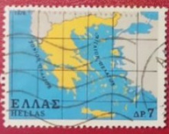 GRECIA 1978 CARTE DU PAYS - Oblitérés