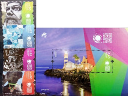 Portugal 2017, Cascais - European Youth Capital, MNH S/S And Stamps Set - Ungebraucht