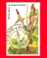 KENIA - Usato - 1983 - Fiori - Ceropegia Ballayana - 3.50 - Kenya (1963-...)